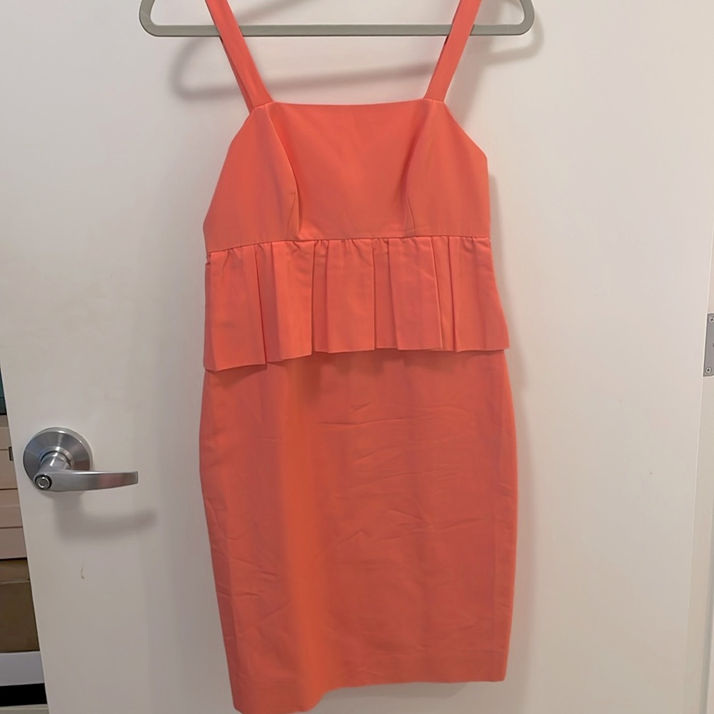 J crew peach sheath dress size OP for sale!